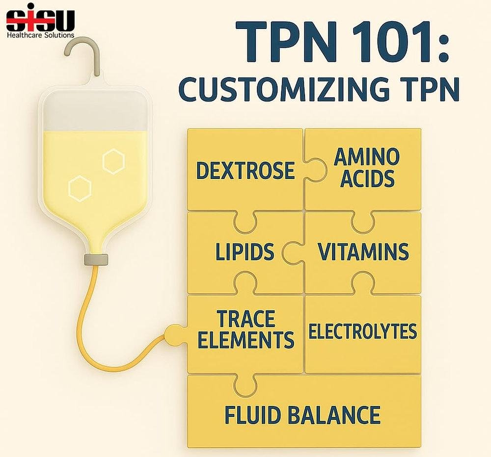 التغذية الوريدية الكاملة TPN وطريقة اعطائها
